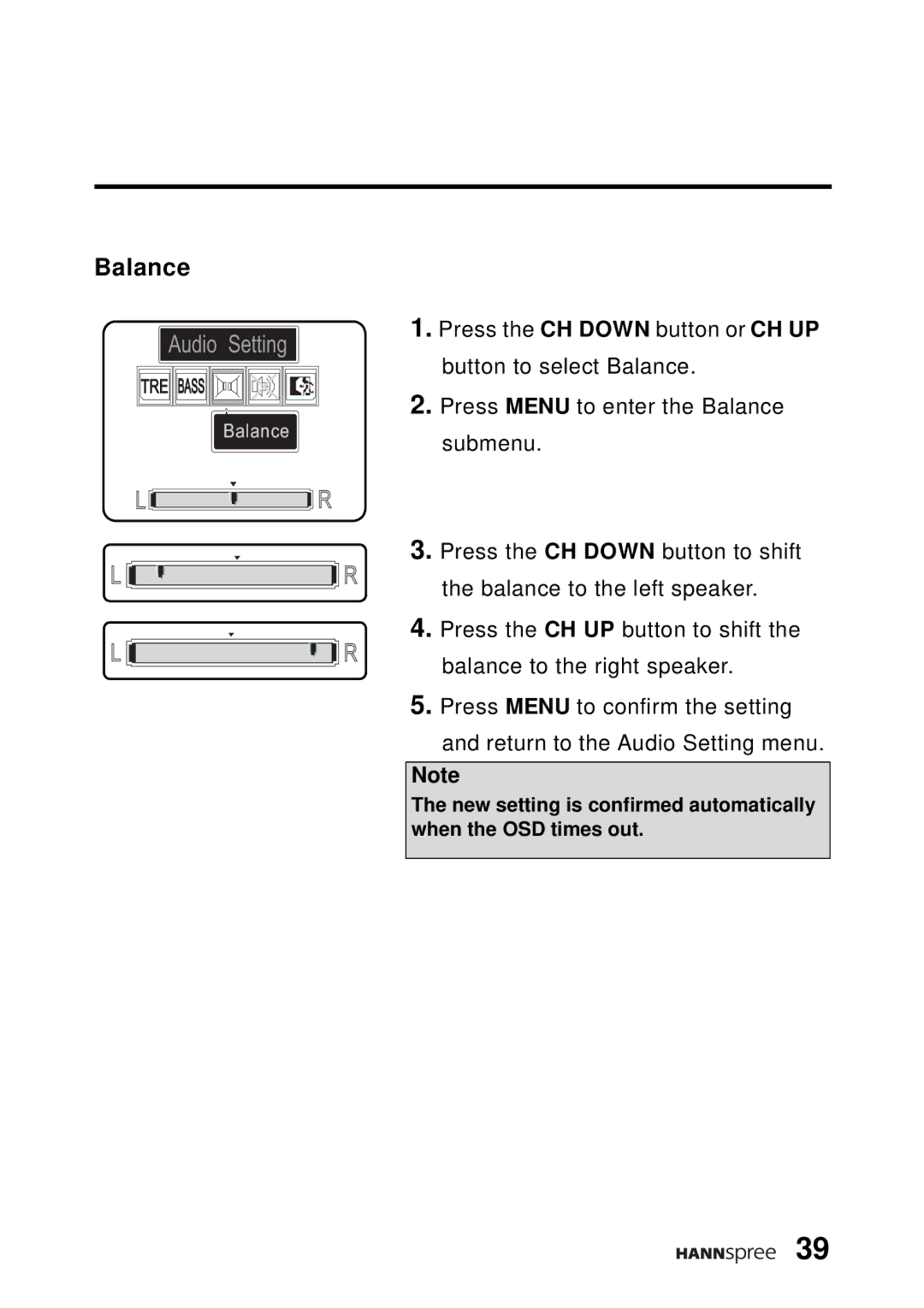 HANNspree WT04-12A1 user manual Balance 