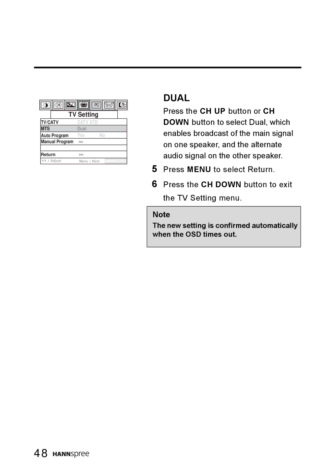 HANNspree WT0C-15A1 manual Dual 