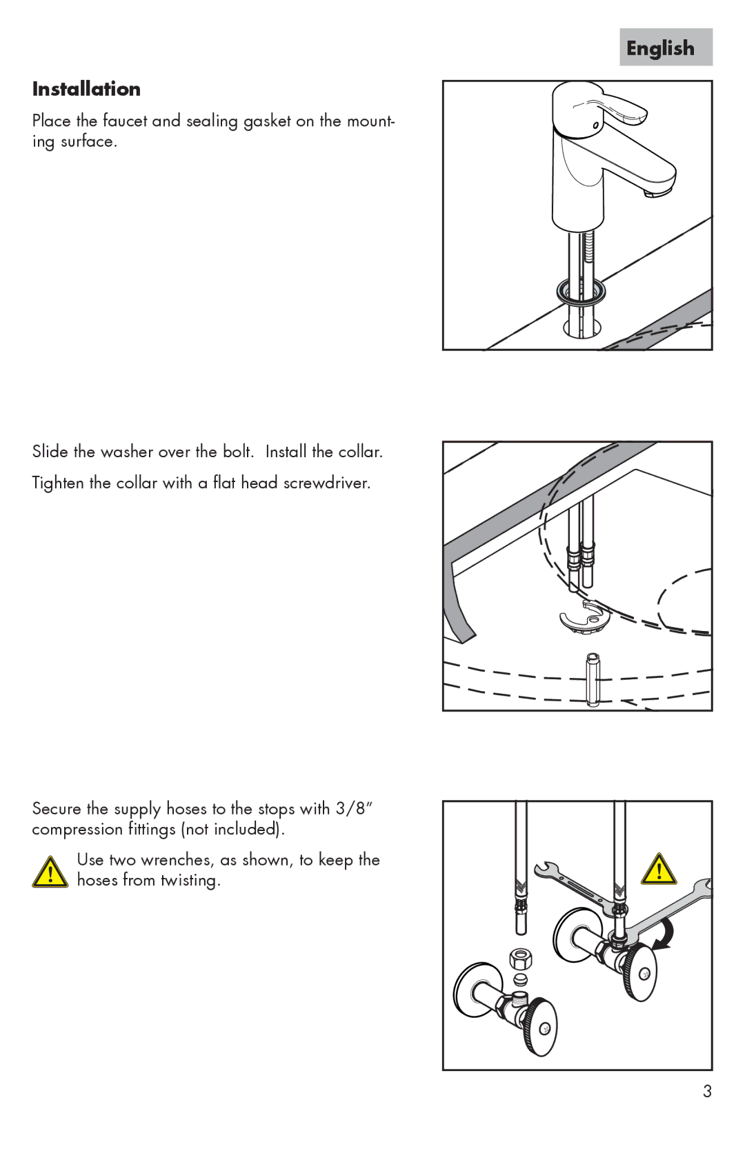 Hans Grohe 04193XX0, 04167XX0 installation instructions English Installation 