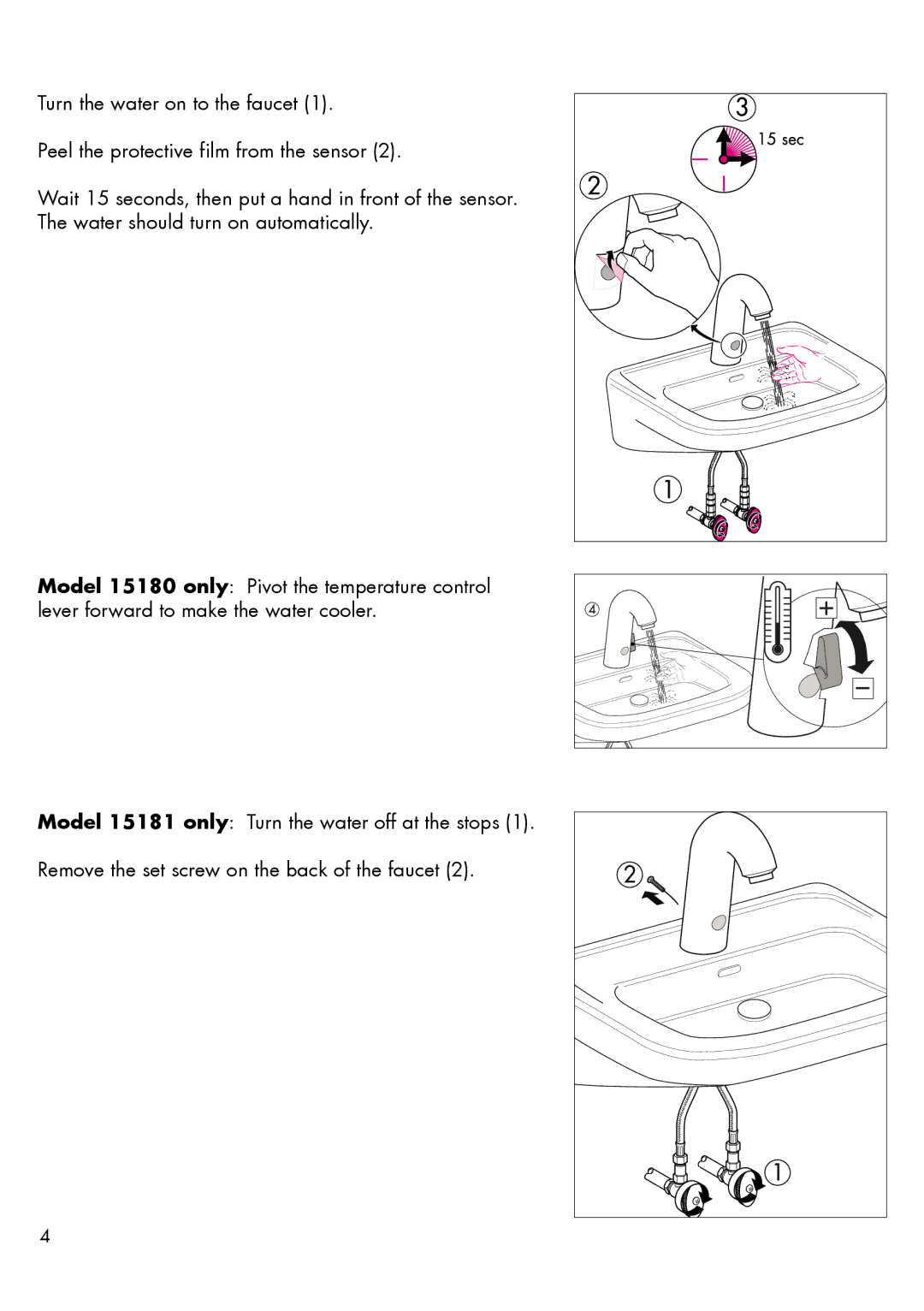 Hans Grohe 15180XX1, 15181XX1 installation instructions 