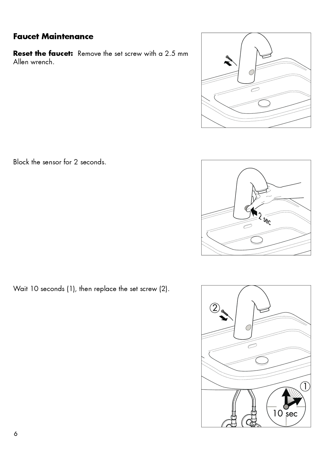 Hans Grohe 15180XX1, 15181XX1 installation instructions Faucet Maintenance 