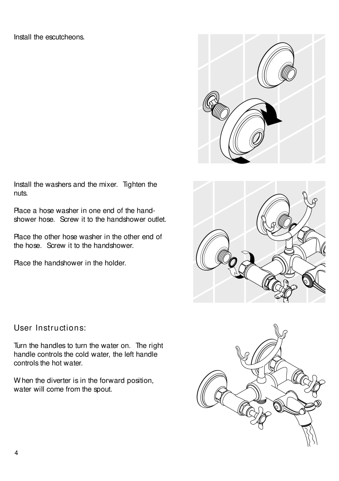 Hans Grohe 16560XX1 installation instructions User Instructions 