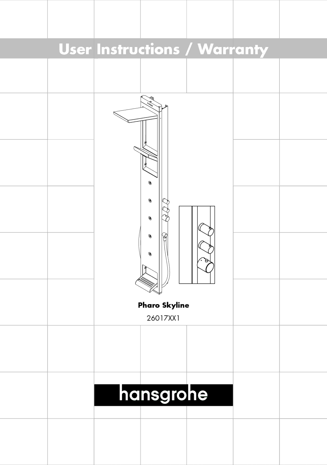 Hans Grohe 26017XX1 installation instructions User Instructions / Warranty 