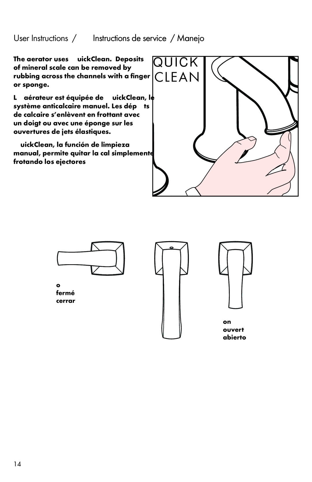 Hans Grohe 31073XX1 installation instructions Quick 