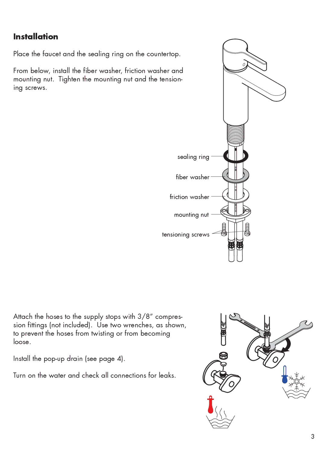 Hans Grohe 31261XX1 installation instructions Installation 