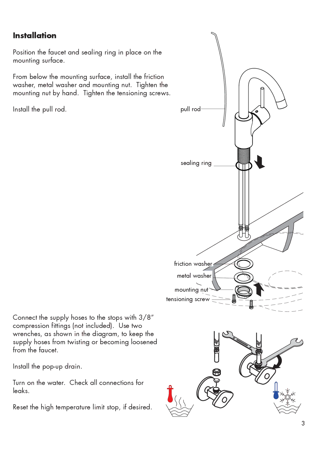 Hans Grohe 32070XX1 installation instructions Installation 