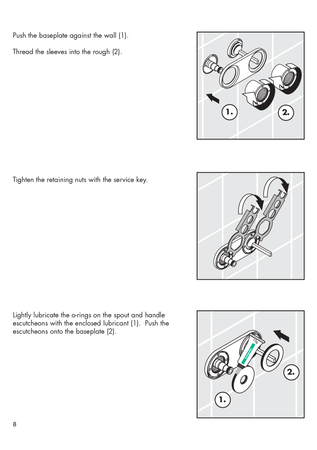 Hans Grohe 35116801, 35115801 installation instructions 