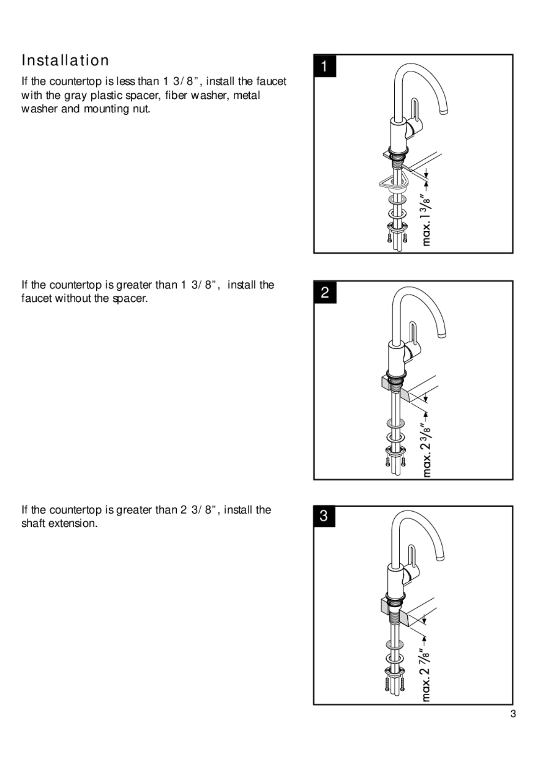 Hans Grohe 38830XX1 installation instructions Installation 