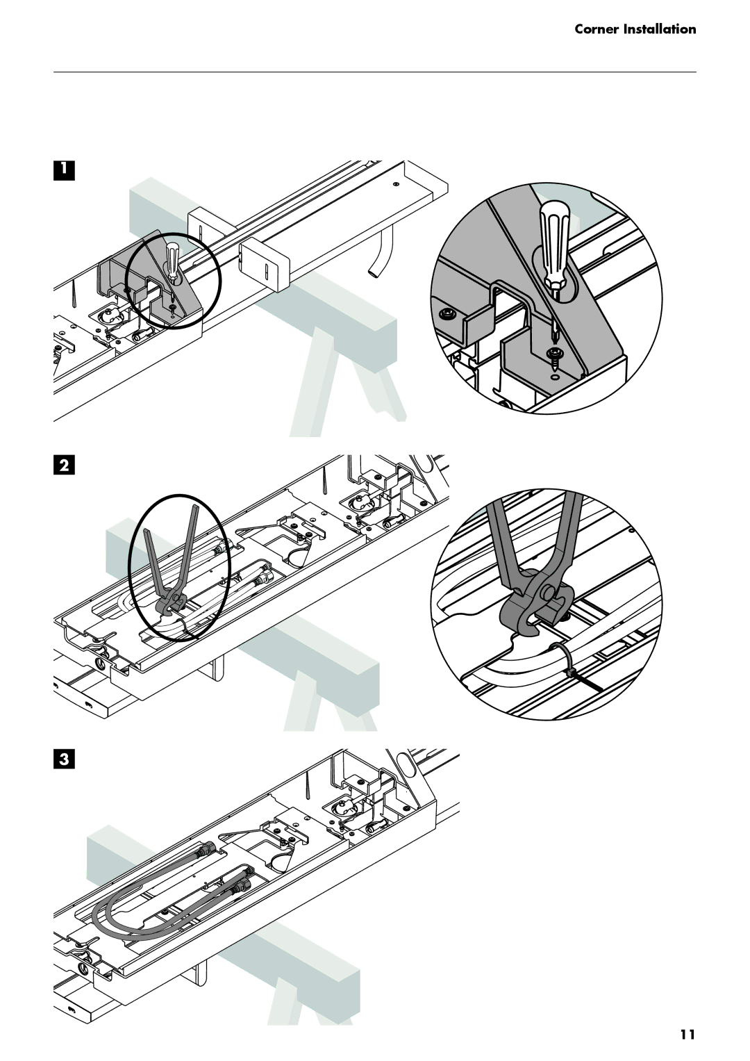 Hans Grohe DP Lift 2 M 20 manual Corner Installation 