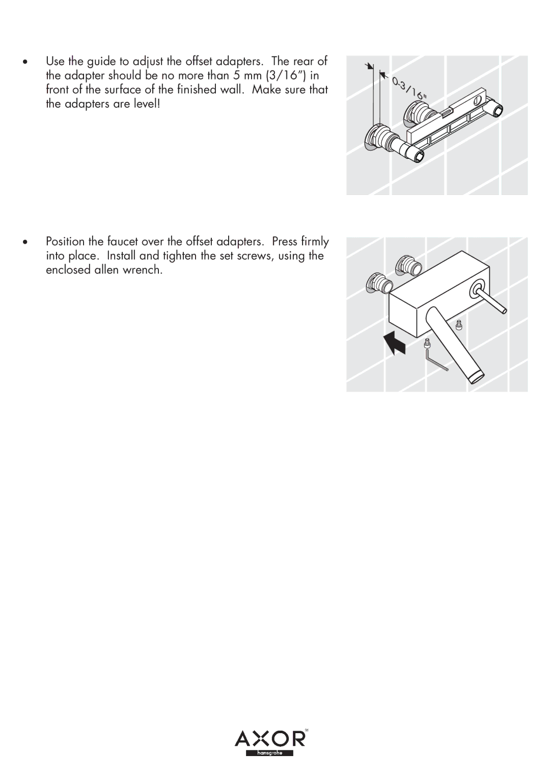 Hans Grohe Installation / Warranty Starck X warranty 