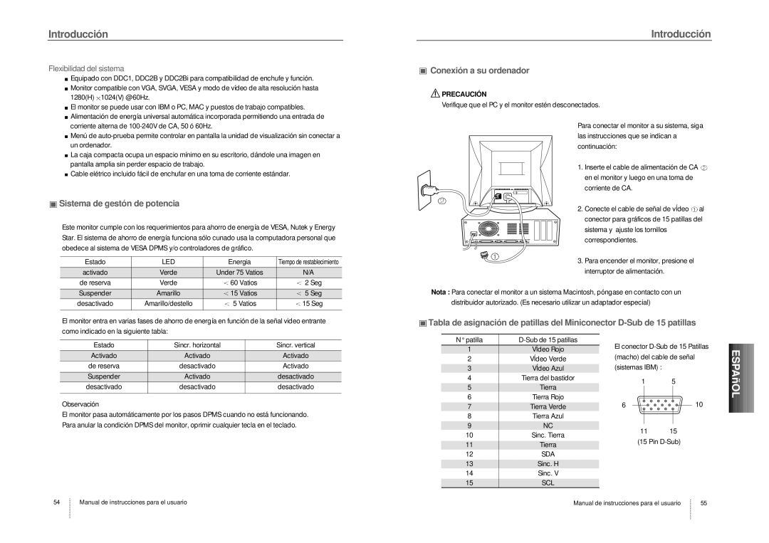 Hansol Multitech D17CL specifications Sistema de gestón de potencia, Conexión a su ordenador, Flexibilidad del sistema 