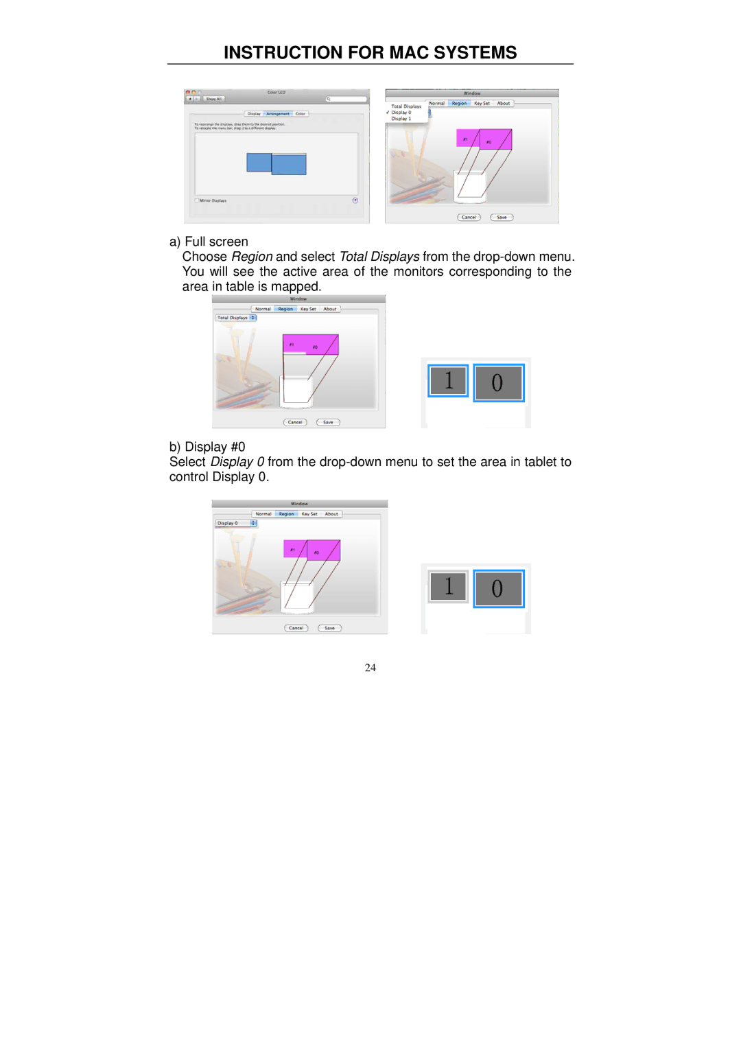 Hanvon 0605, 0806, 0504 manual Instruction for MAC Systems 