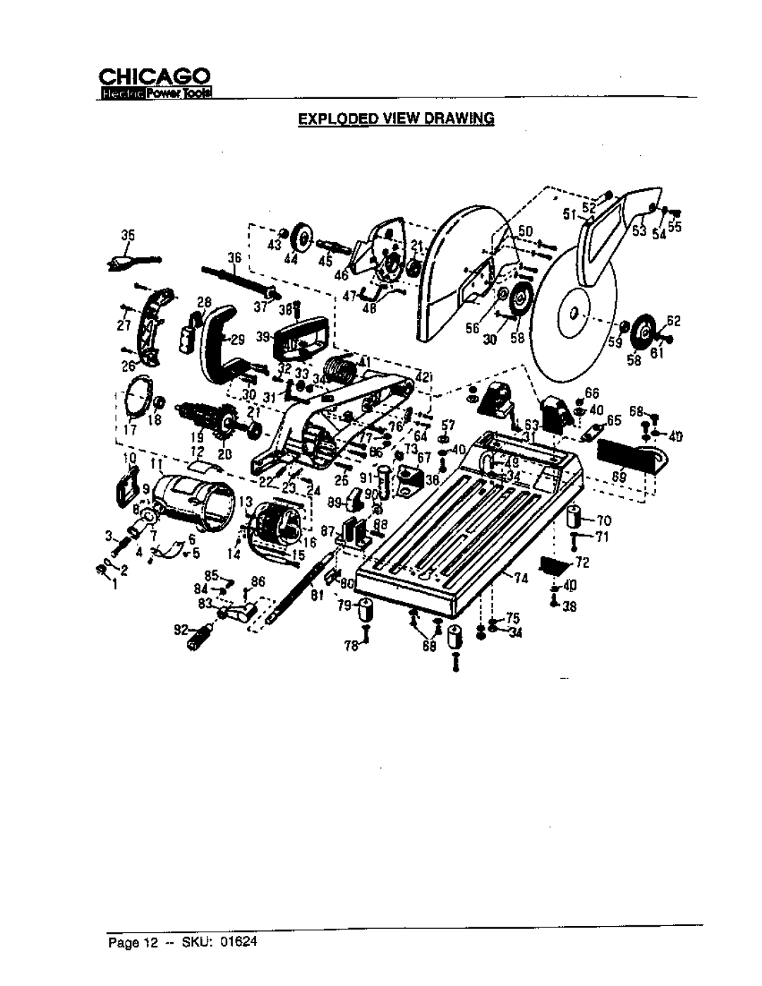 Harbor Freight Tools 01624 manual 