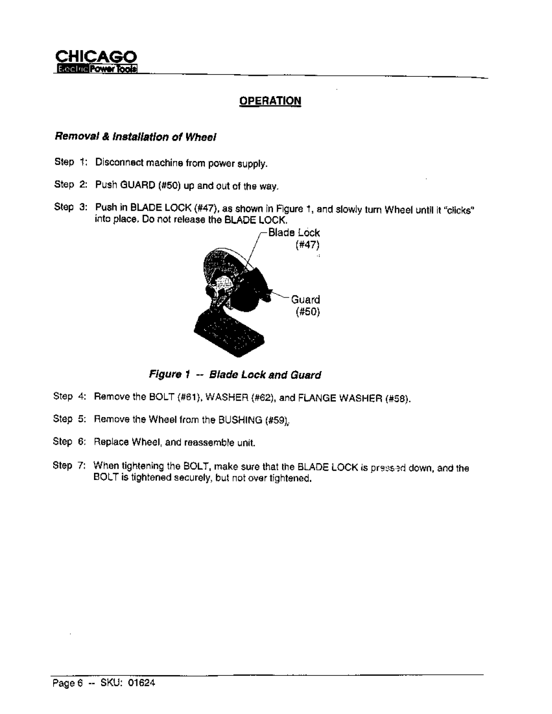 Harbor Freight Tools 01624 manual 