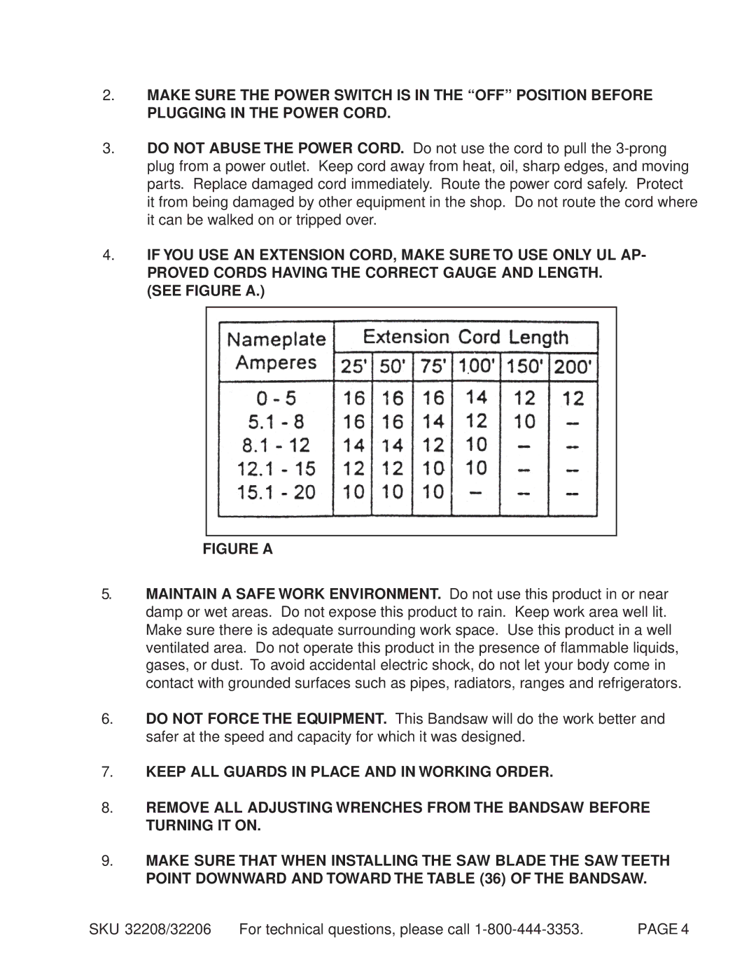 Harbor Freight Tools 32208, 32206 manual Figure a 