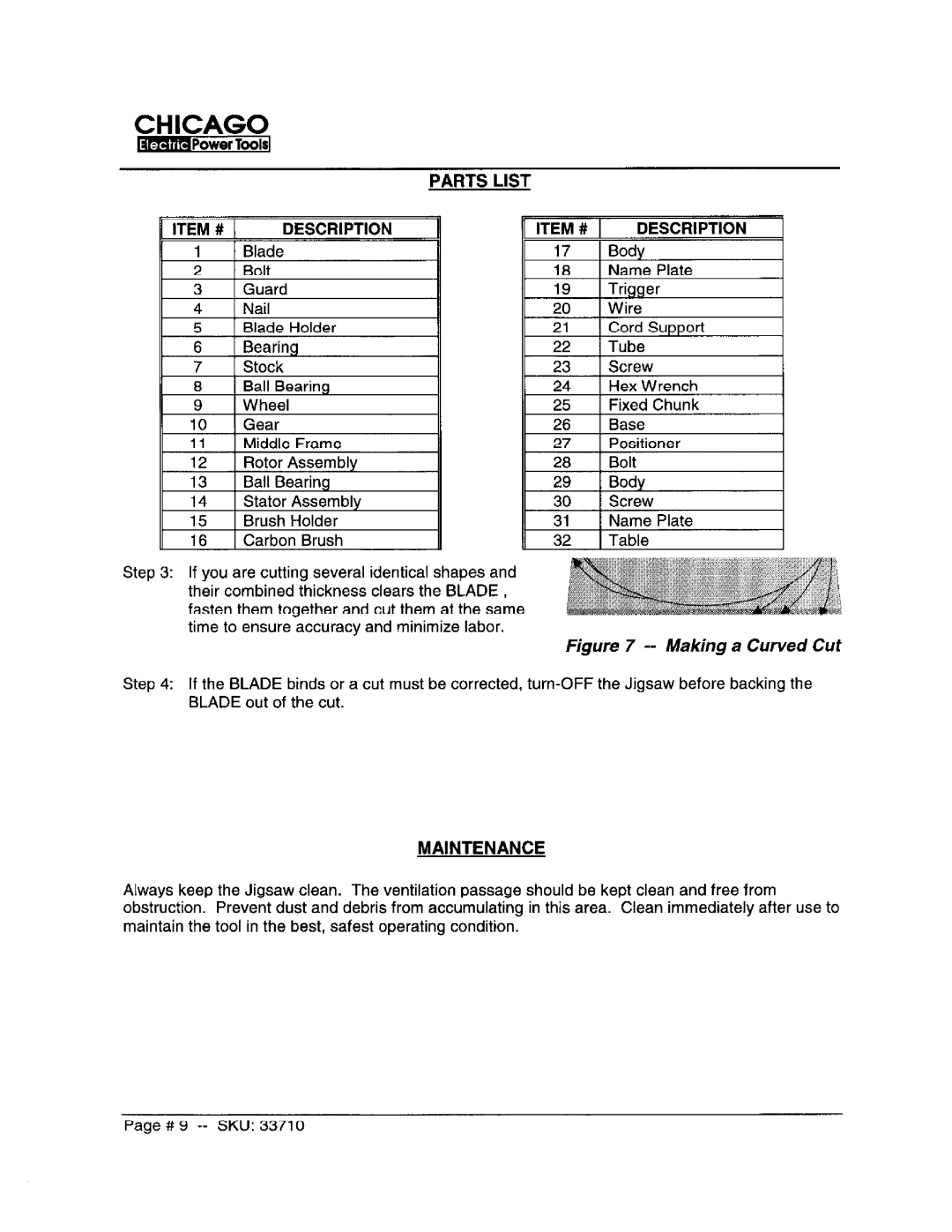 Harbor Freight Tools 33710 manual 