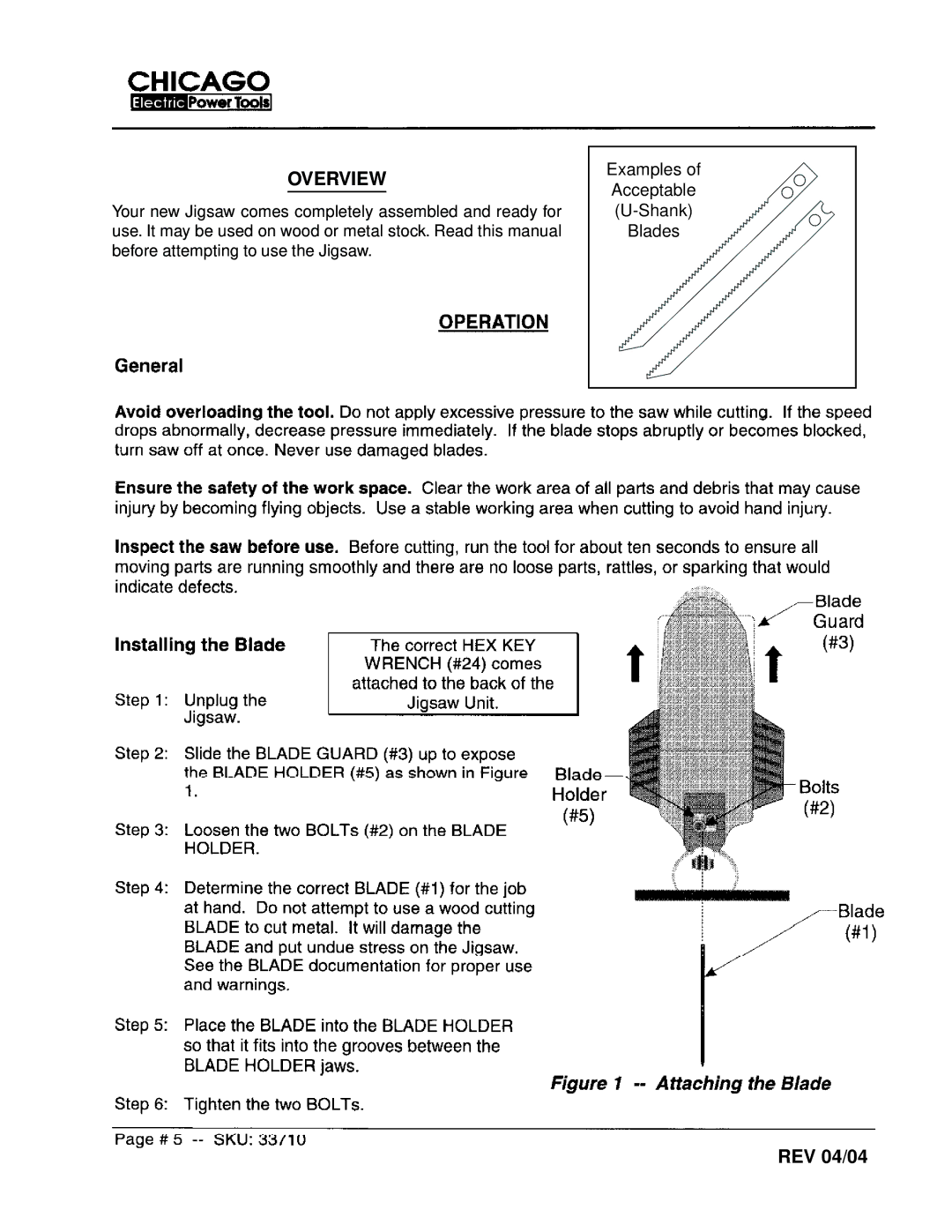 Harbor Freight Tools 33710 manual Overview 