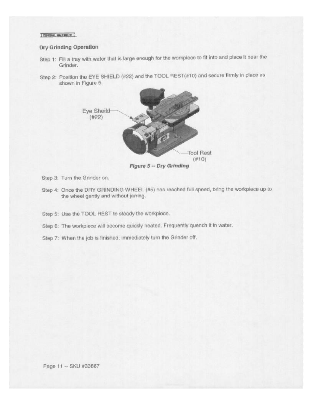 Harbor Freight Tools 33867 manual 