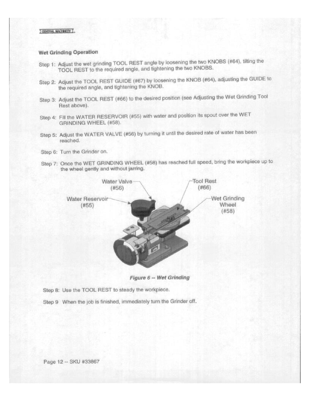 Harbor Freight Tools 33867 manual 