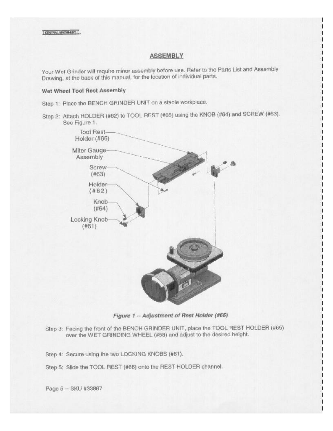 Harbor Freight Tools 33867 manual 