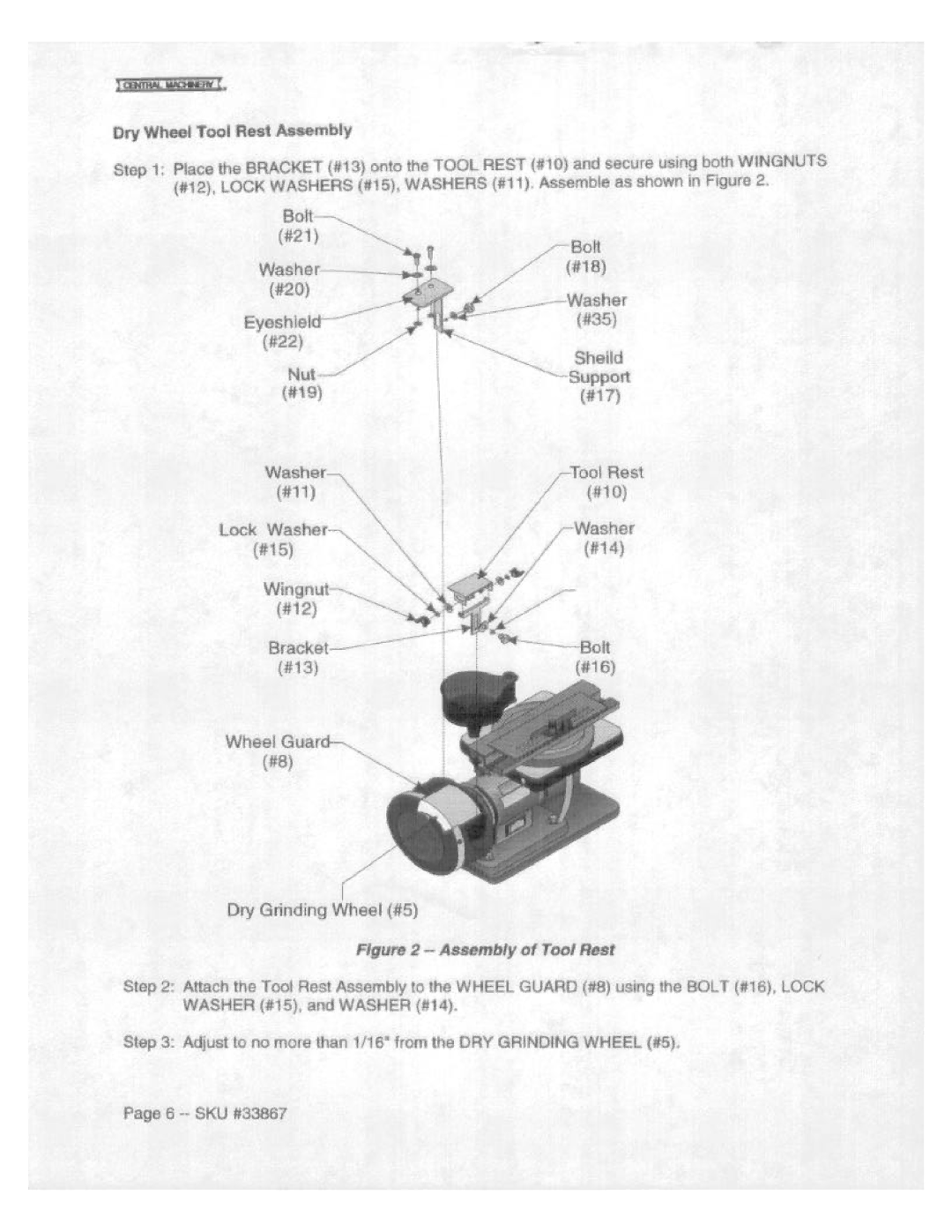 Harbor Freight Tools 33867 manual 