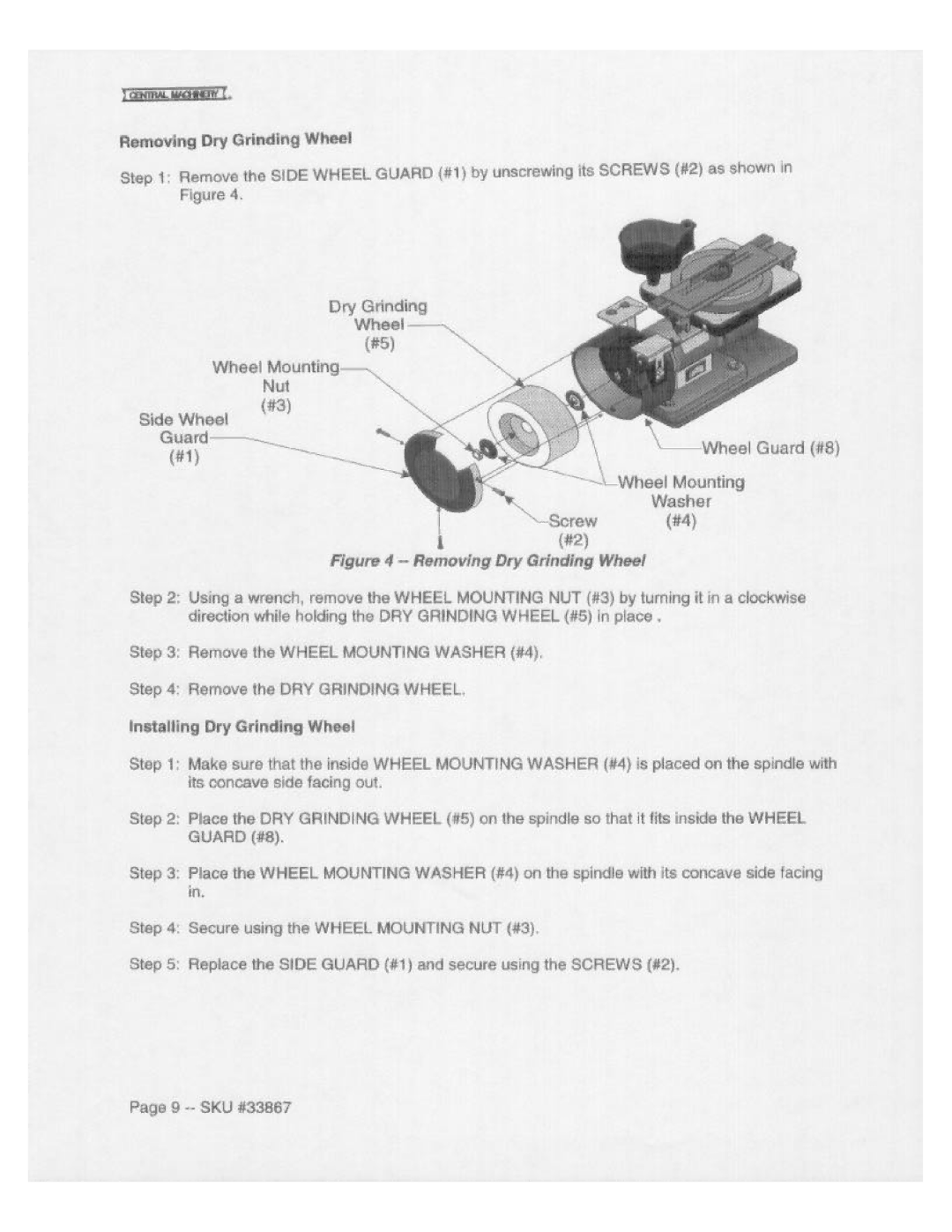 Harbor Freight Tools 33867 manual 