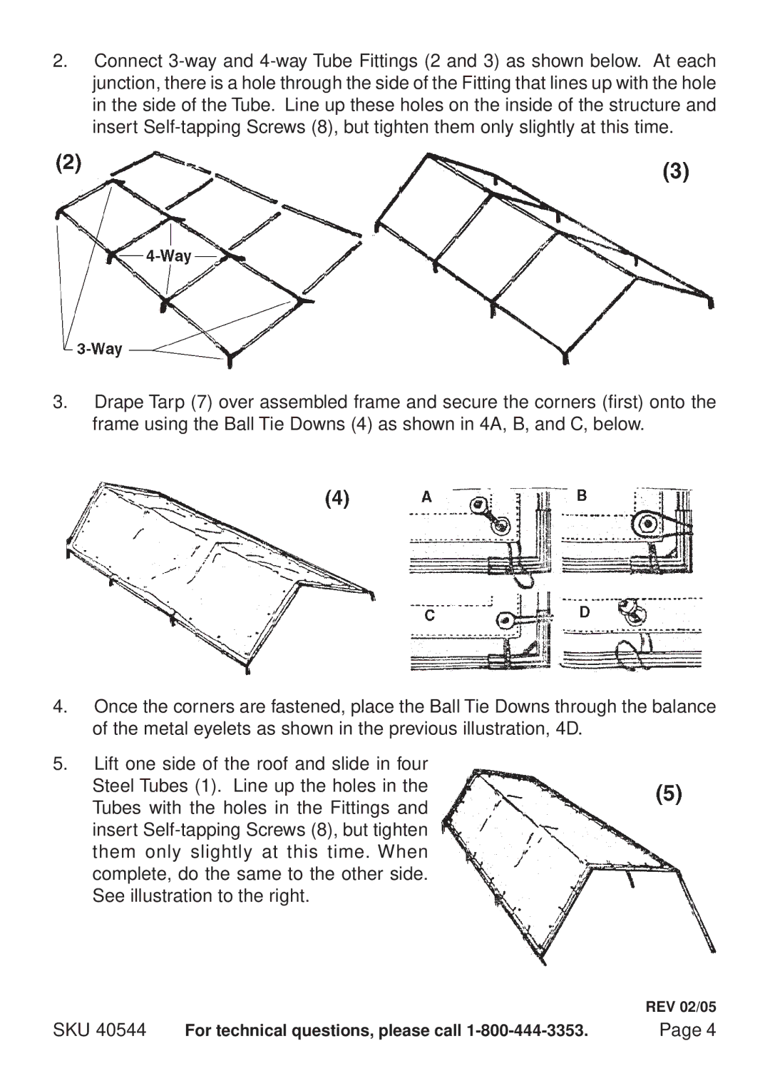 Harbor Freight Tools 40544 manual REV 02/05 