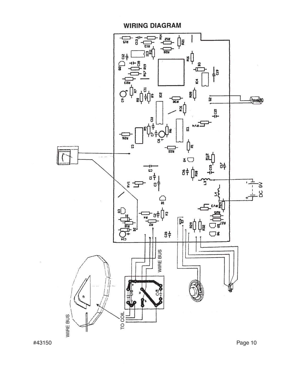 Harbor Freight Tools operating instructions #43150 