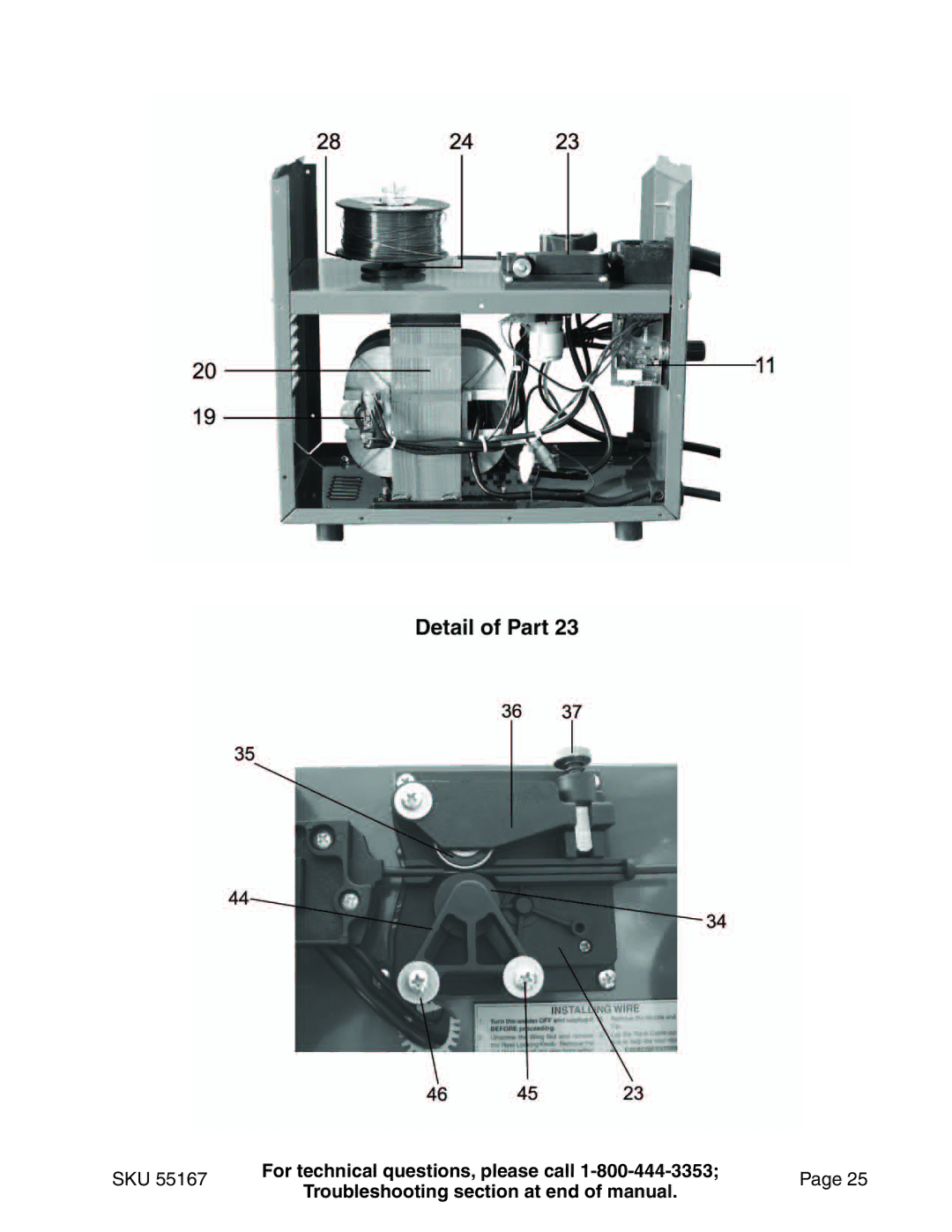 Harbor Freight Tools 55167 operating instructions 