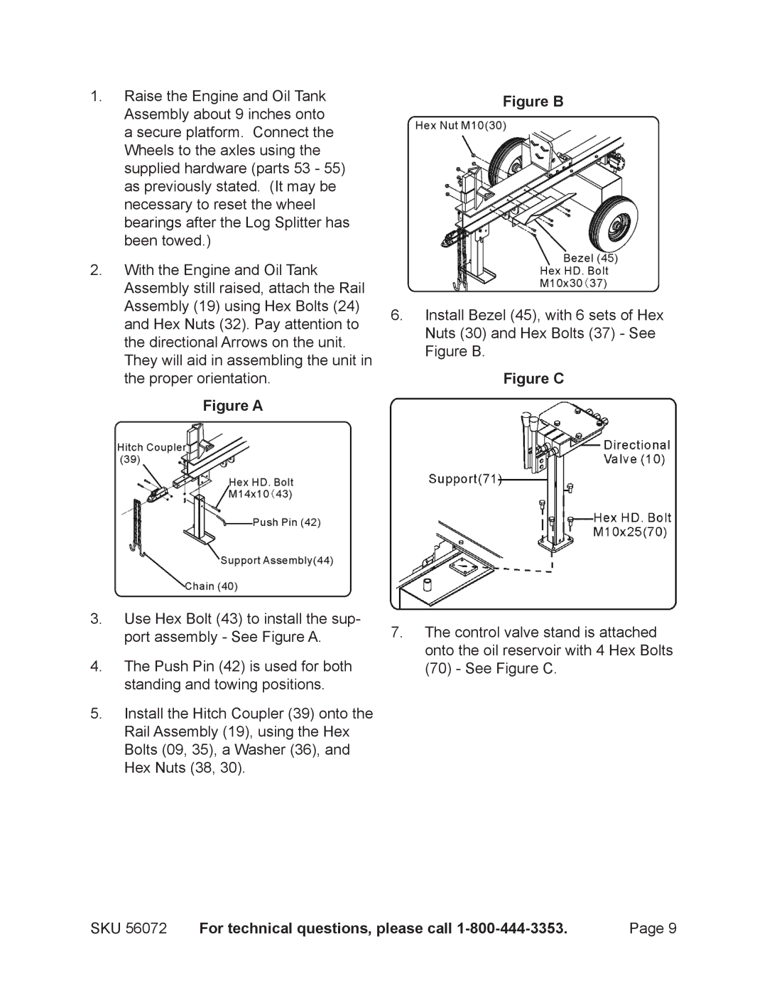 Harbor Freight Tools 56072 manual Figure a 