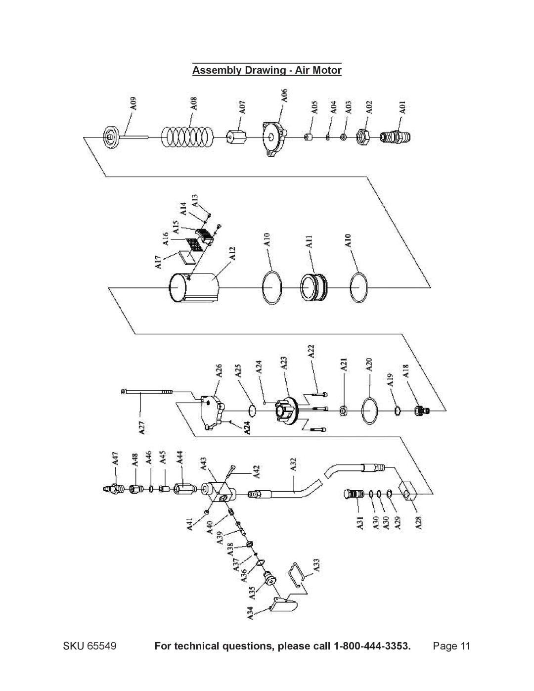 Harbor Freight Tools 65549 manual 