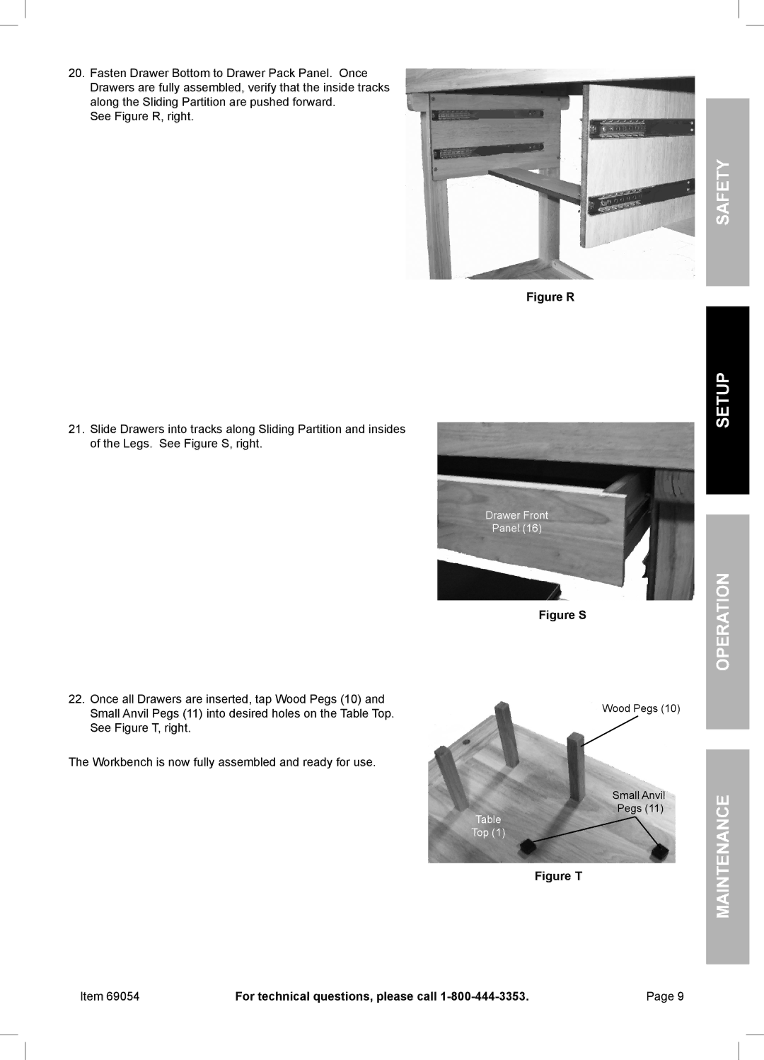 Harbor Freight Tools 69054 owner manual Figure R 