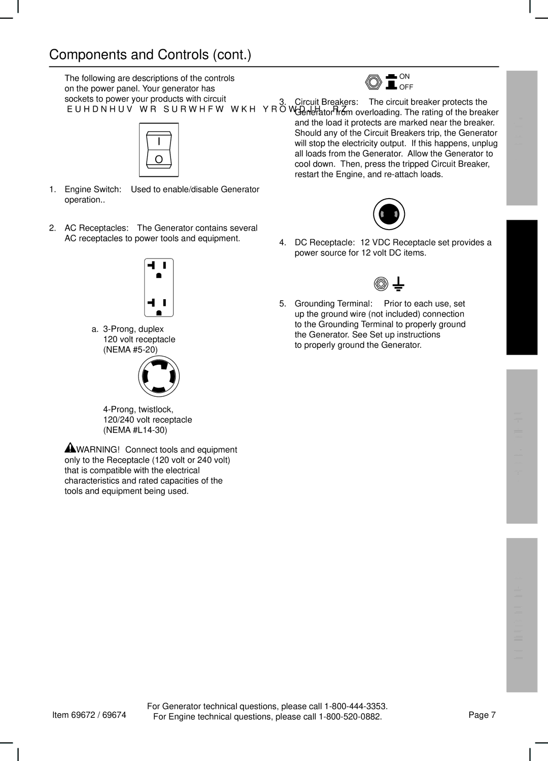 Harbor Freight Tools 69672 manual Off 