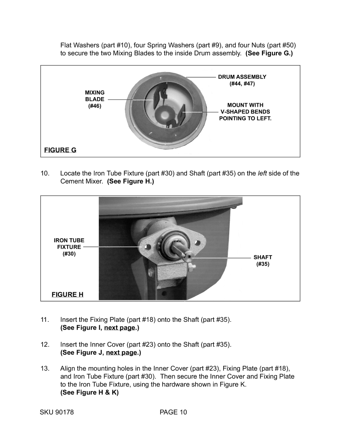 Harbor Freight Tools 90178 operating instructions Figure G 