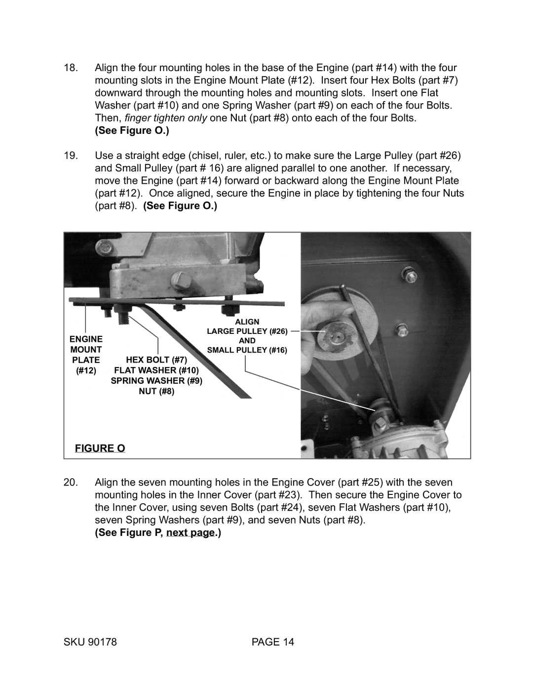 Harbor Freight Tools 90178 operating instructions Figure O 