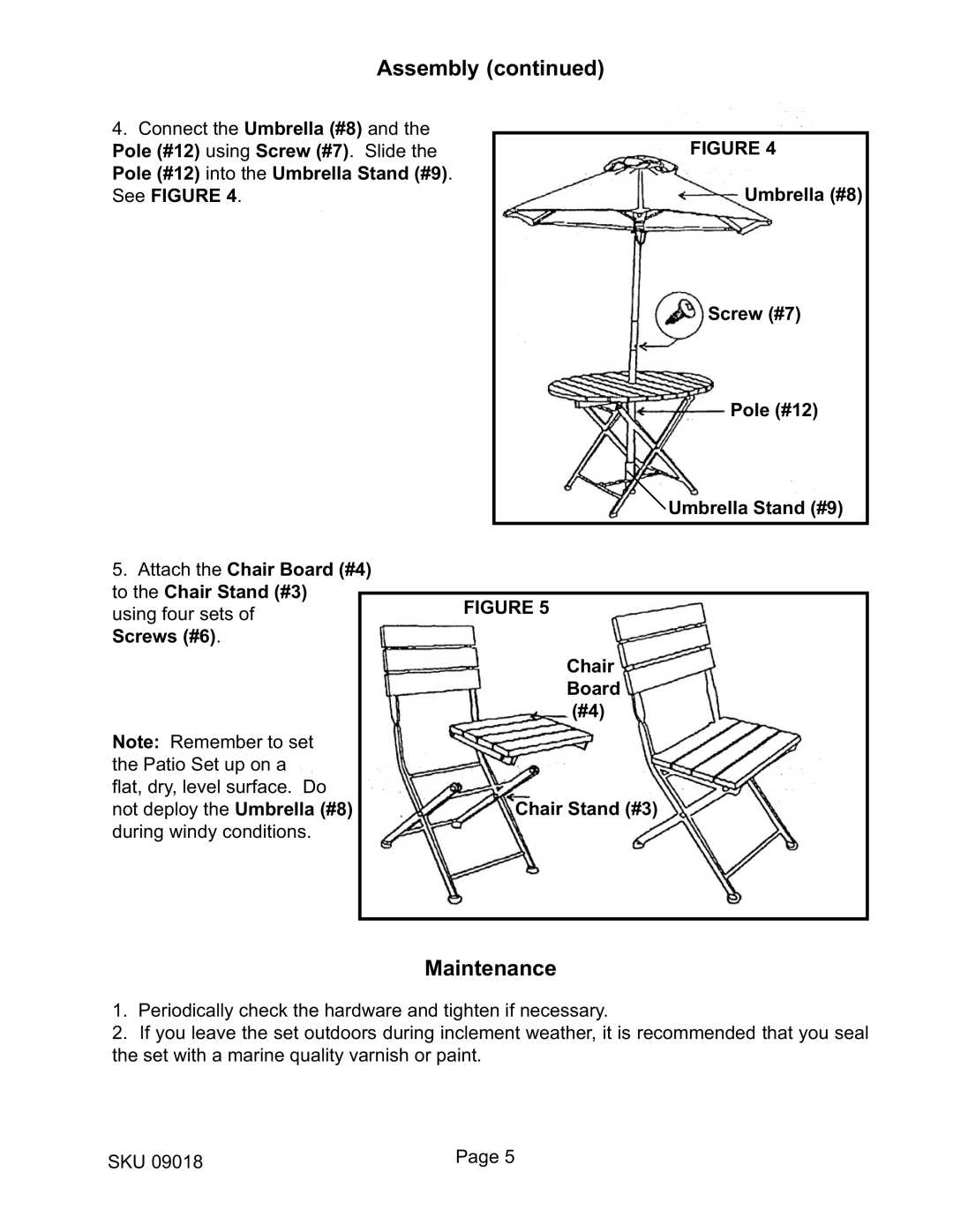 Harbor Freight Tools 9018 manual Maintenance 