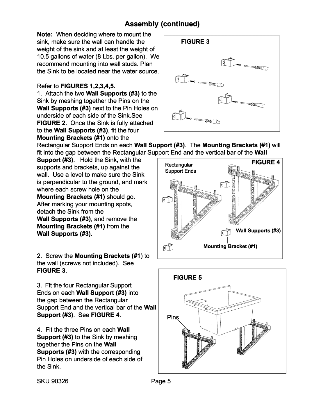 Harbor Freight Tools 90326 operating instructions Assembly continued 