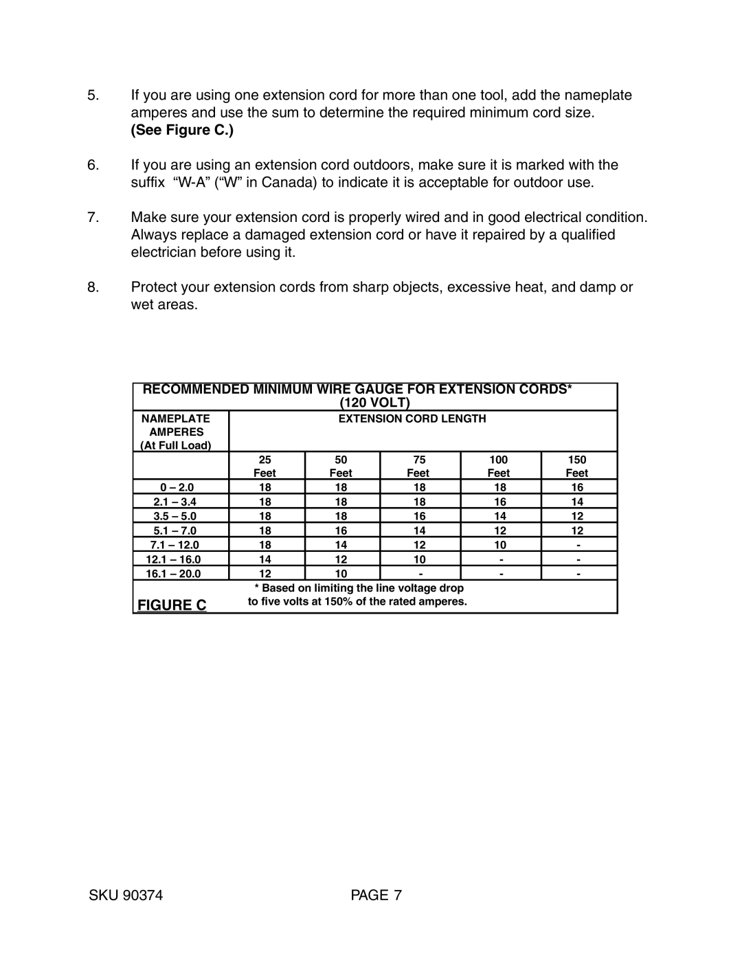 Harbor Freight Tools 90374 operating instructions Figure C 