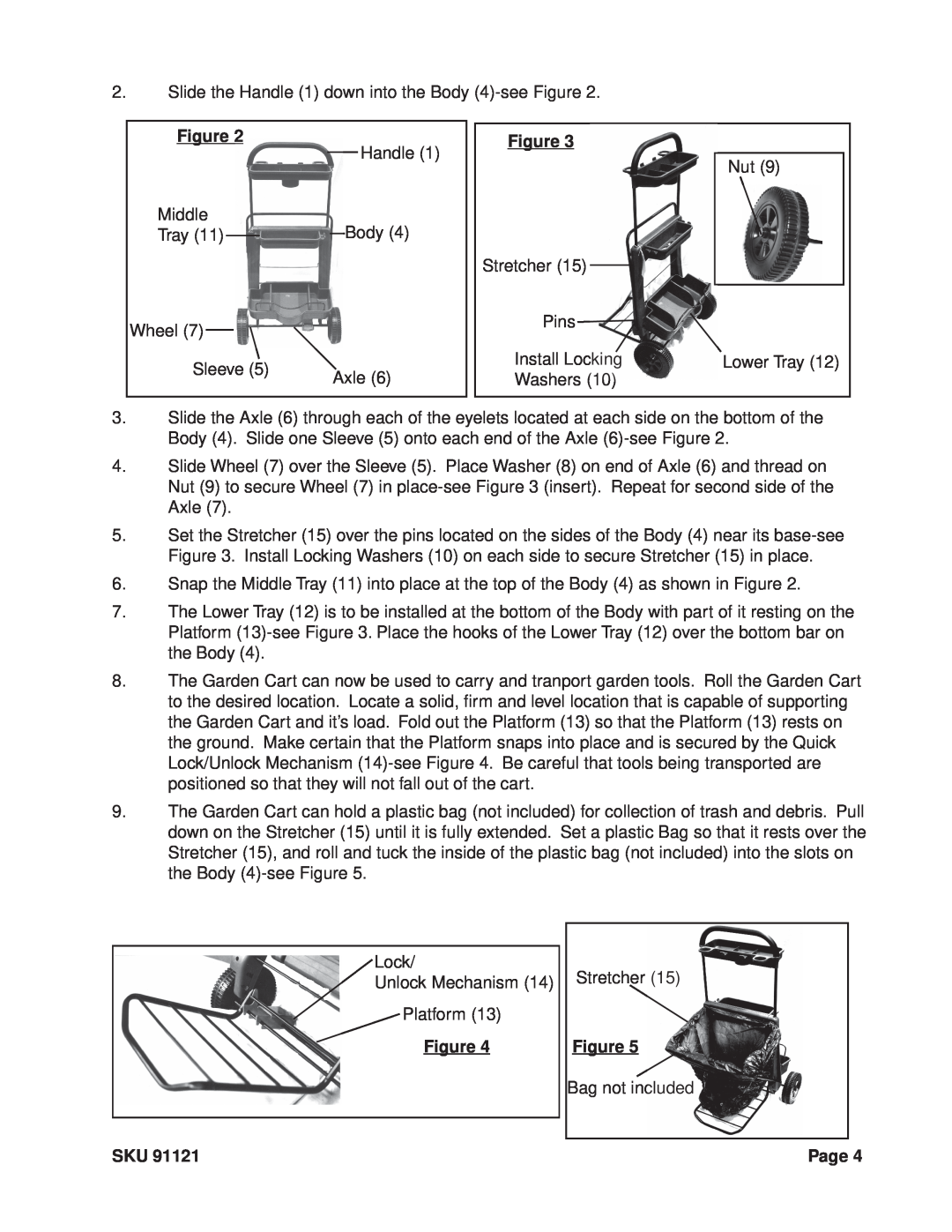 Harbor Freight Tools 91121 manual Middle 