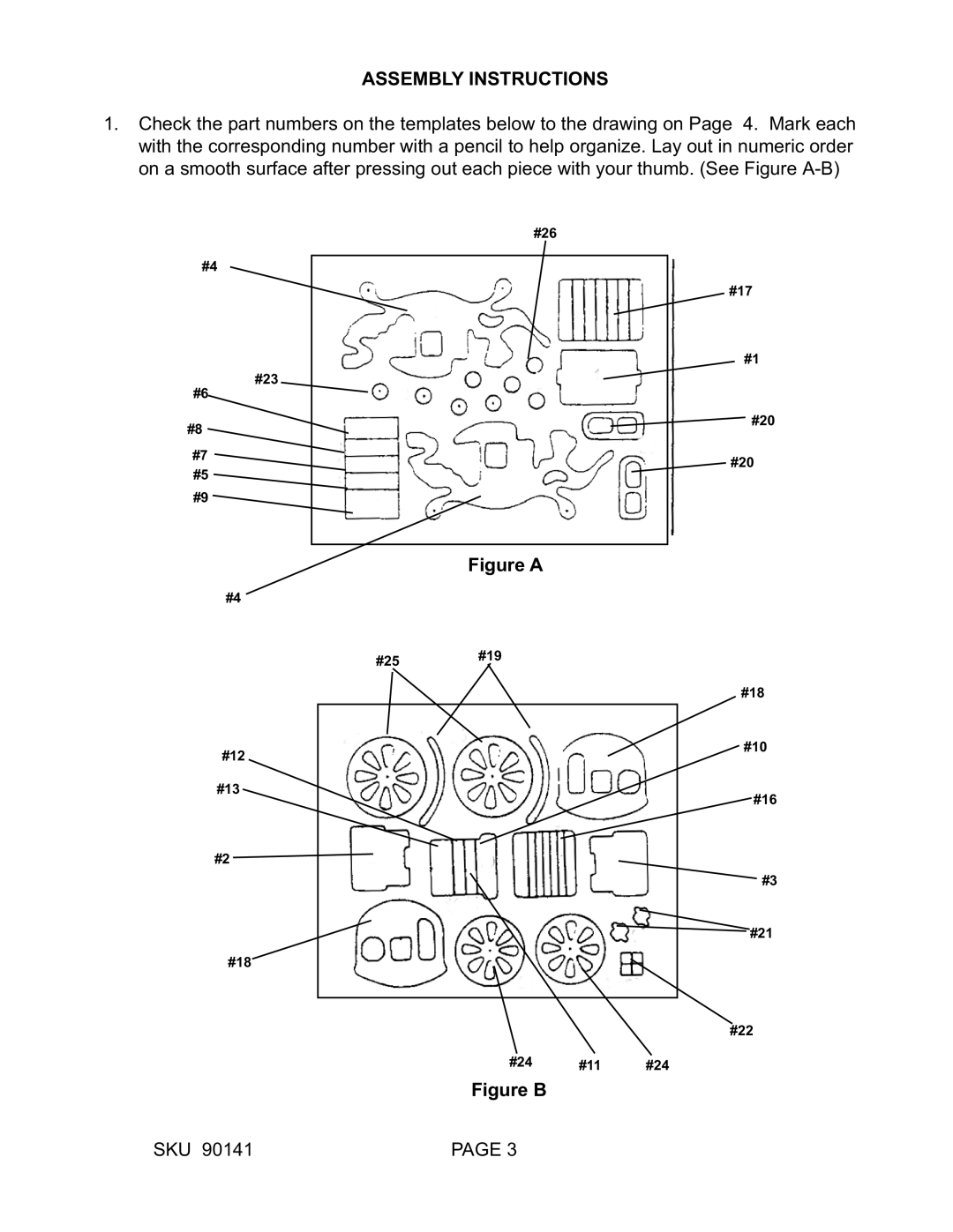 Harbor Freight Tools 9141 manual Assembly Instructions, Figure a 