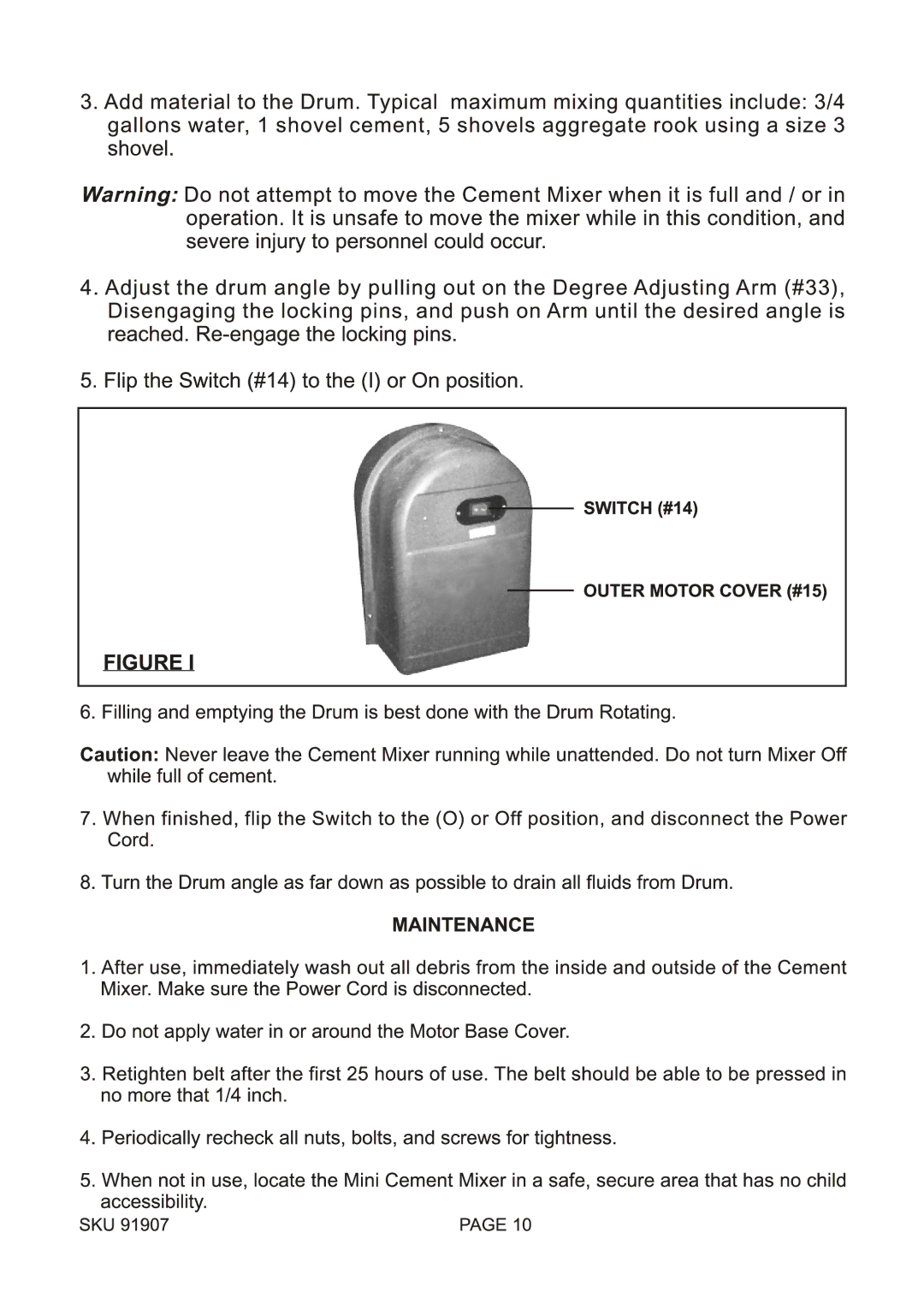 Harbor Freight Tools 91907 manual 
