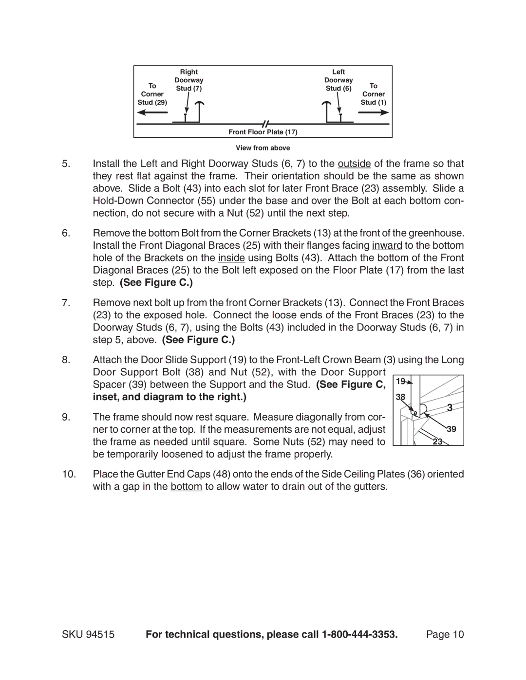 Harbor Freight Tools 94515 manual Inset, and diagram to the right 