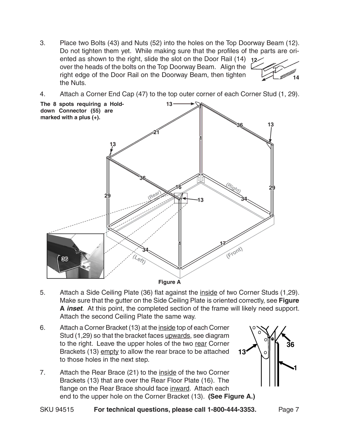 Harbor Freight Tools 94515 manual Figure a 