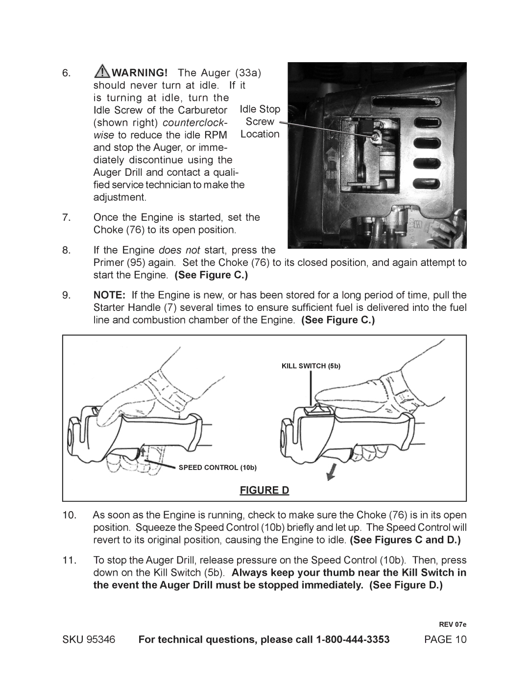 Harbor Freight Tools 95346 warranty Figure D 