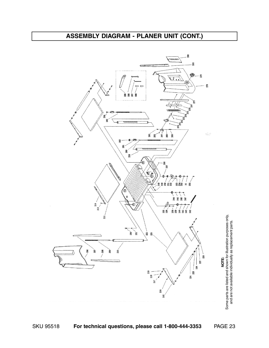 Harbor Freight Tools 95518 operating instructions Some parts 