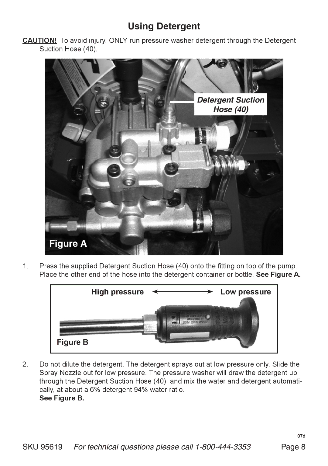 Harbor Freight Tools 95619 manual Figure a 