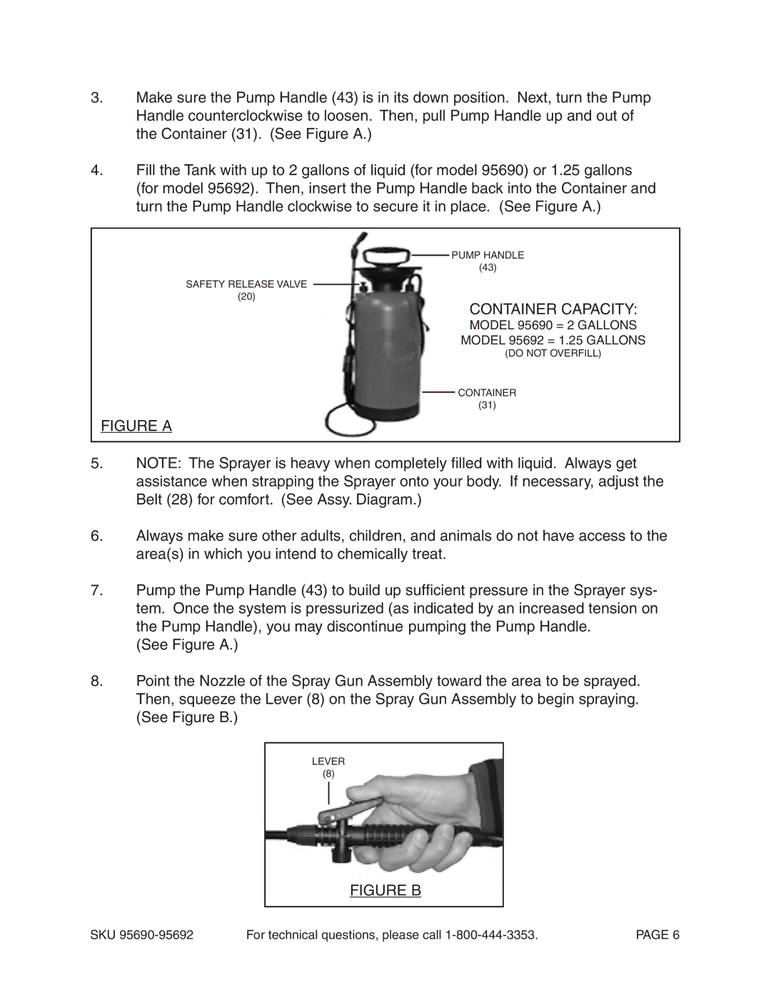 Harbor Freight Tools 95692, 95690 operating instructions Figure a 