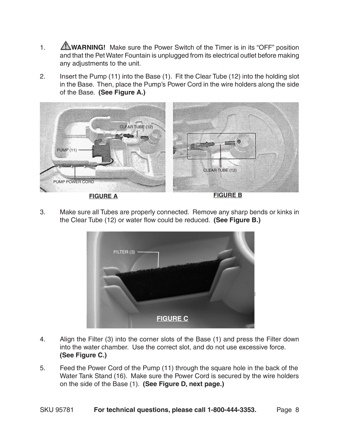 Harbor Freight Tools 95781 manual See Figure C, Figure a 