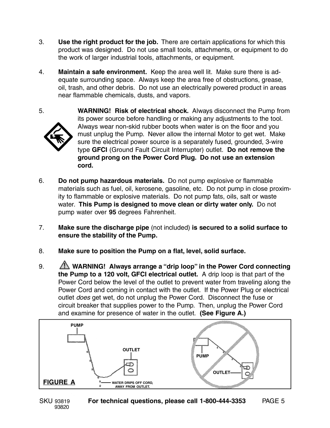 Harbor Freight Tools Model 93819 manual Figure a 