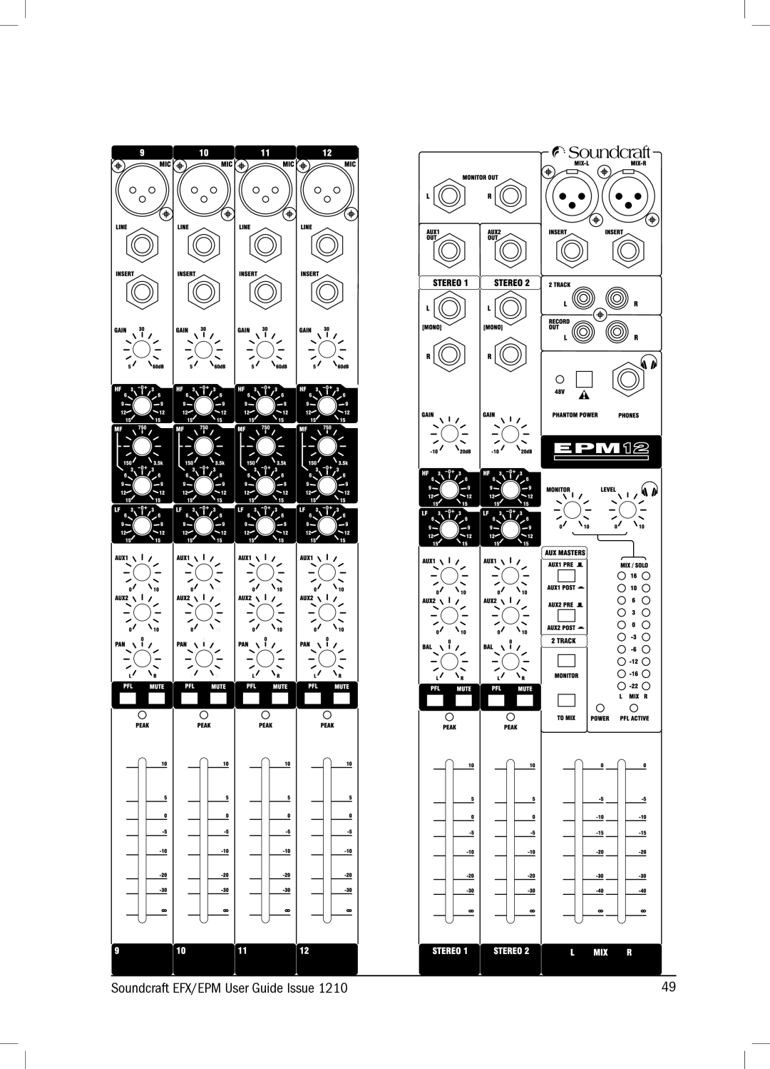 Harman 1210KA manual Soundcraft EFX/EPM User Guide Issue 